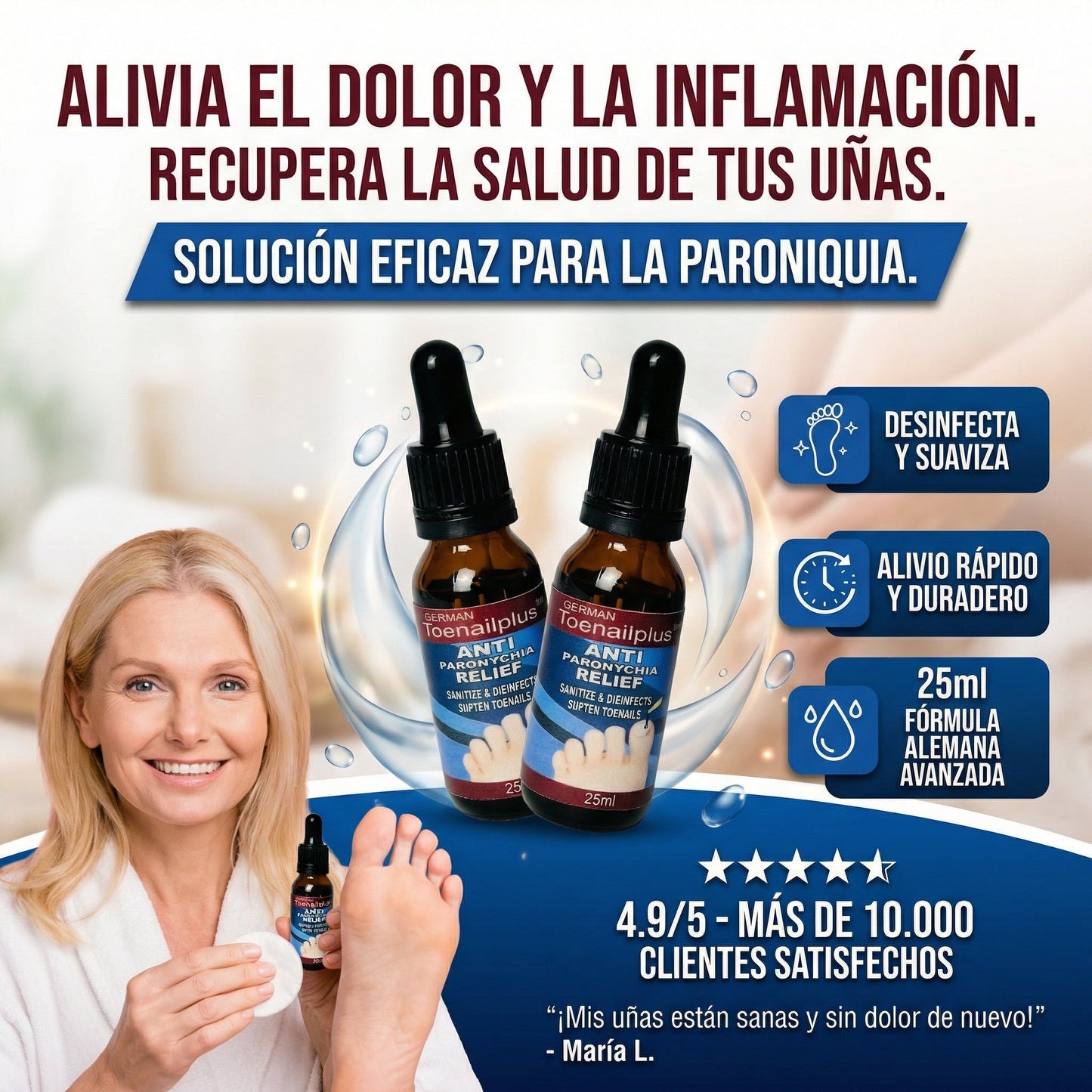 Elimina De Raiz El Hongo En La Uña 2x1 - ANTIHONGOS STORE
