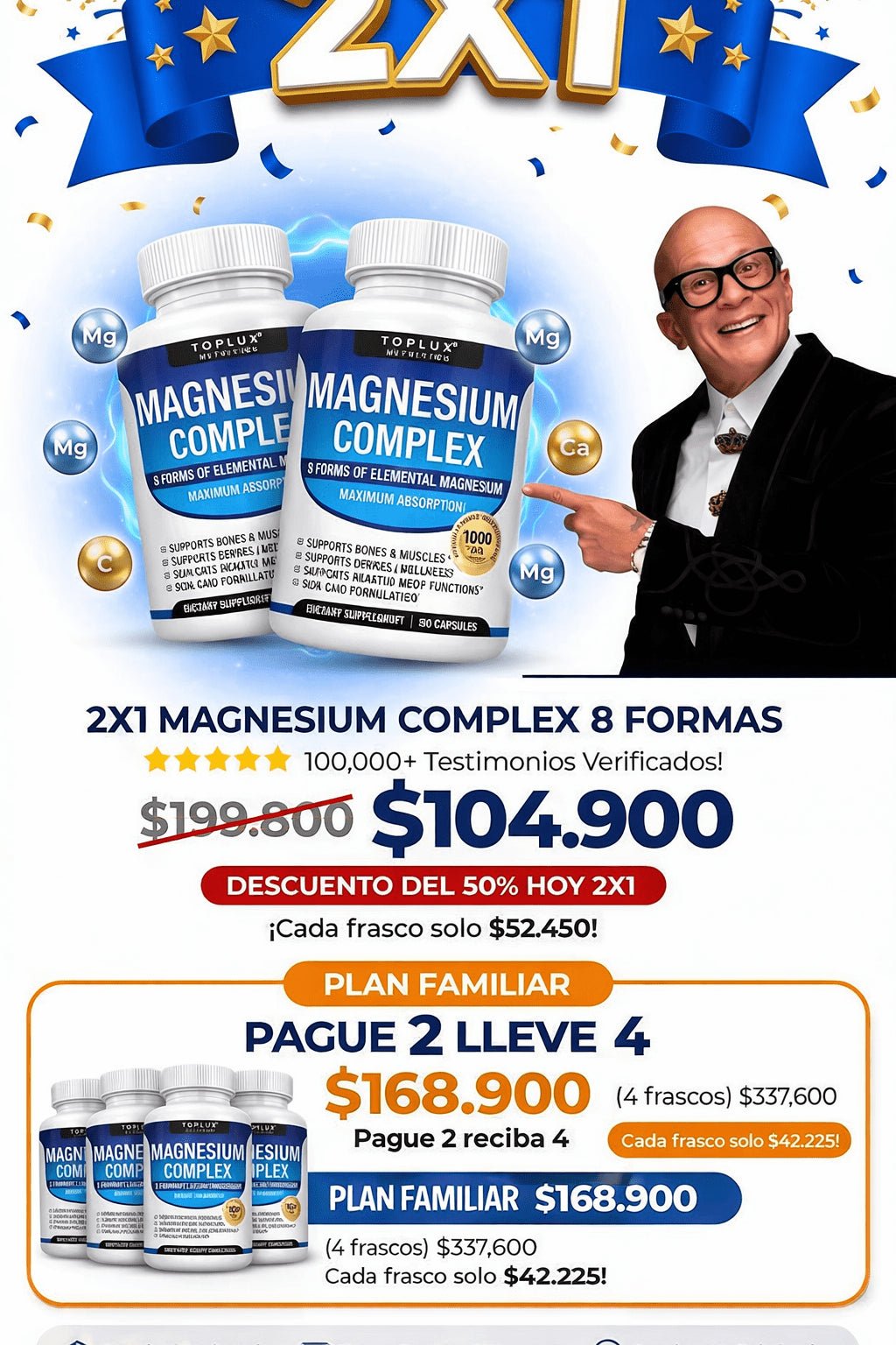 Recupera tu descanso, energía y bienestar con Magnesium Complex 1000MG X2 - ANTIHONGOS STORE